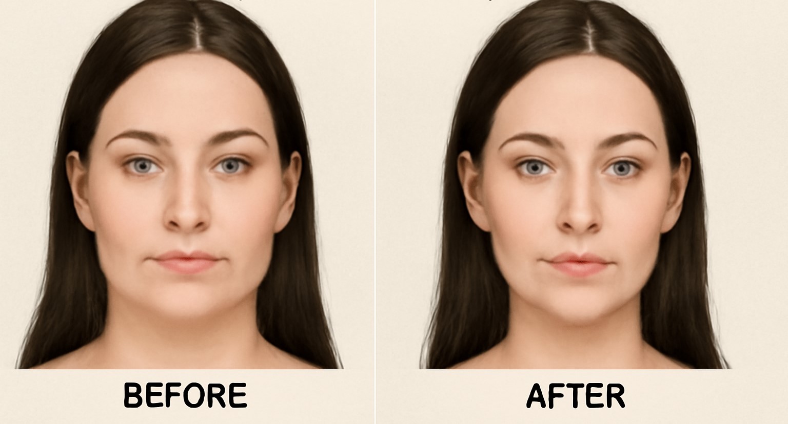 Bichectomy before and after-3