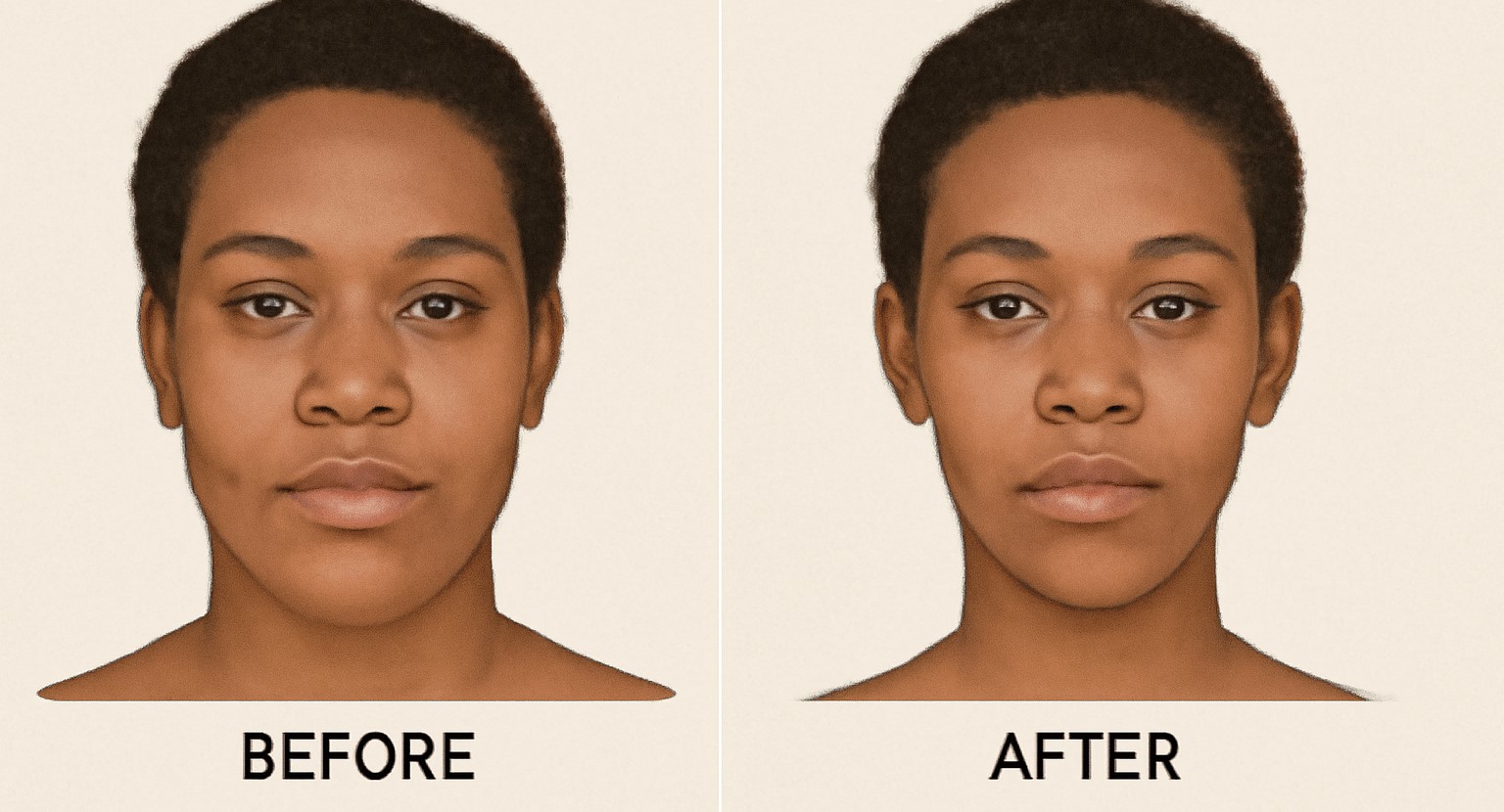 Bichectomy before and after-4